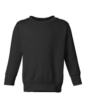 Load image into Gallery viewer, Custom Lake - Toddler Fleece Crewneck Sweatshirt - Black