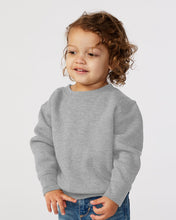 Load image into Gallery viewer, Custom Lake - Toddler Fleece Crewneck Sweatshirt - Heather Grey