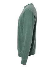 Load image into Gallery viewer, Custom Lake Vintage Pigment Dyed Crewneck Sweatshirt - Alpine Green