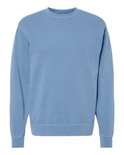Load image into Gallery viewer, Custom Lake Vintage Pigment Dyed Crewneck Sweatshirt - Light Blue
