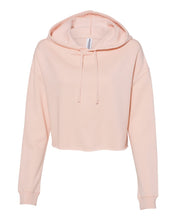 Load image into Gallery viewer, Women’s Lightweight Cropped Hooded Sweatshirt - Custom Lake Crop - Blush