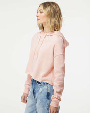 Load image into Gallery viewer, Women’s Lightweight Cropped Hooded Sweatshirt - Custom Lake Crop - Blush