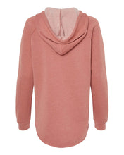 Load image into Gallery viewer, Women’s Custom Lake Lightweight California Wave Wash Hooded / Hoodie Sweatshirt - Dusty Rose