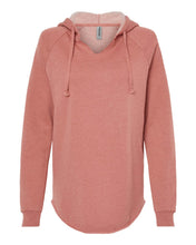 Load image into Gallery viewer, Women’s Custom Lake Lightweight California Wave Wash Hooded / Hoodie Sweatshirt - Dusty Rose