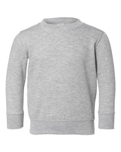 Load image into Gallery viewer, Custom Lake - Toddler Fleece Crewneck Sweatshirt - Heather Grey