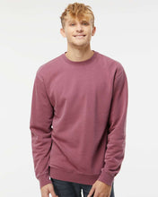 Load image into Gallery viewer, Custom Lake Vintage Pigment Dyed Crewneck Sweatshirt - Maroon
