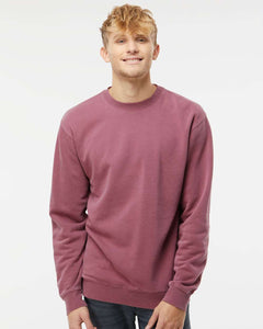 Custom Lake Vintage Pigment Dyed Crewneck Sweatshirt - Maroon