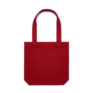 Custom Lake - Canvas Carrie Tote - Red