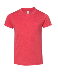 Custom Lake - Youth Jersey Tee Shirt - Heather Red