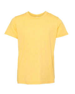 Custom Lake - Youth Jersey Tee Shirt - Heather Yellow Gold