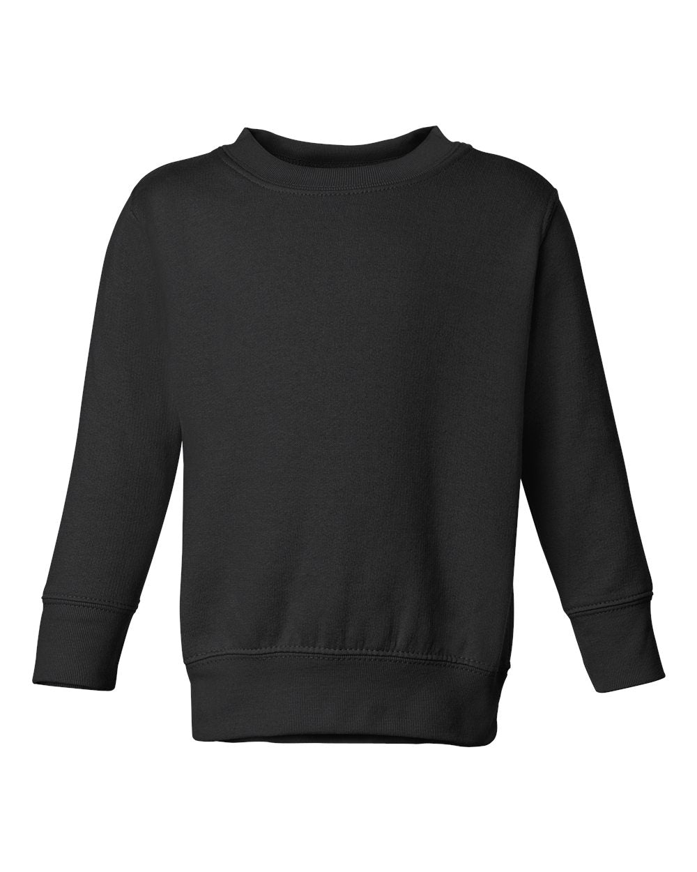 Custom Lake - Toddler Fleece Crewneck Sweatshirt - Black