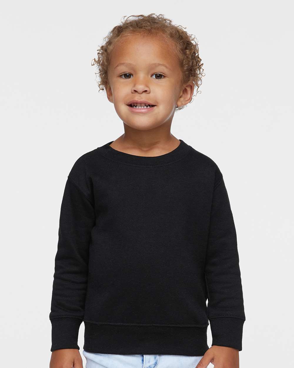 Custom Lake - Toddler Fleece Crewneck Sweatshirt - Heather Grey
