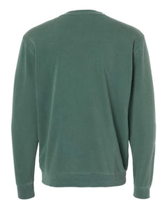 Custom Lake Vintage Pigment Dyed Crewneck Sweatshirt - Alpine Green