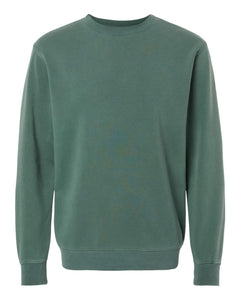 Custom Lake Vintage Pigment Dyed Crewneck Sweatshirt - Alpine Green