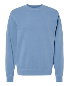 Custom Lake Vintage Pigment Dyed Crewneck Sweatshirt - Light Blue