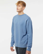 Load image into Gallery viewer, Custom Lake Vintage Pigment Dyed Crewneck Sweatshirt - Light Blue
