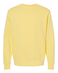 Custom Lake Vintage Pigment Dyed Crewneck Sweatshirt - Yellow