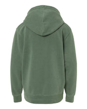 Load image into Gallery viewer, Custom Lake - Youth Vintage Pigment Dyed Hoodie - Alpine Green
