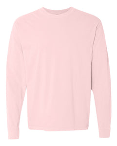 Custom Lake - Garment-Dyed Heavyweight Long Sleeve T-Shirt - Blossom