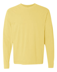 Custom Lake - Garment-Dyed Heavyweight Long Sleeve T-Shirt - Butter