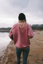 Load image into Gallery viewer, Custom Lake Vintage Pigment Dyed Crewneck Sweatshirt - Maroon
